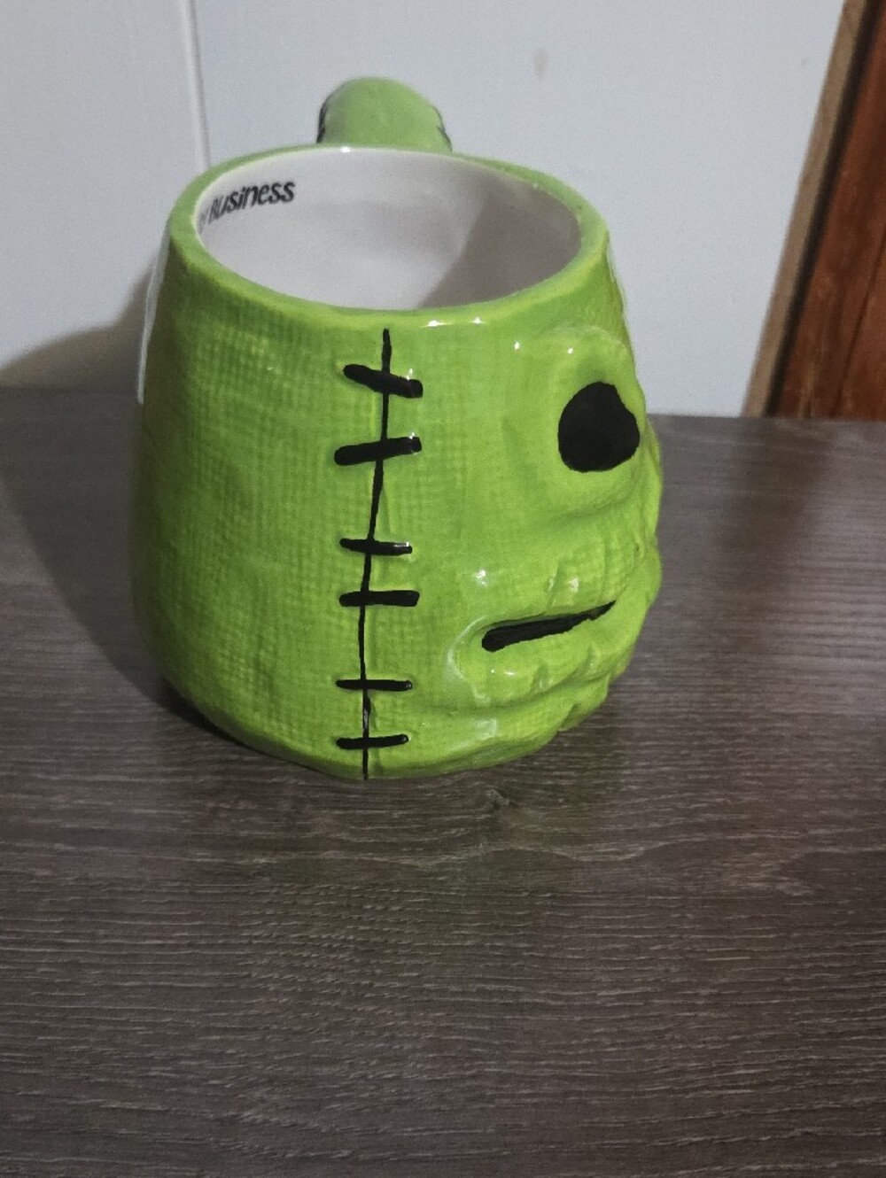 Disney Lime Green Sculpted Character Ceramic Mug with Black Accents - Picture 11 of 12